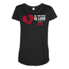 love and a dog life Maternity Scoop Neck T-shirt