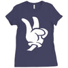 peace sign Ladies Fitted T-Shirt
