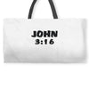 john 3 16 Weekender Totes