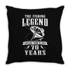 The Fishing Legend Reeling Them In For 70 Years Throw Pillow