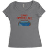 camp crystal lake Women's Triblend Scoop T-shirt