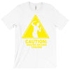 caution shapes being thrown printed T-Shirt
