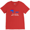 trump 2016 there will be hell toupee V-Neck Tee