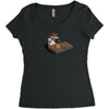 indiana mouse Women's Triblend Scoop T-shirt