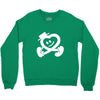 heart walking Crewneck Sweatshirt