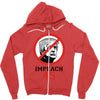 Impeach 45 Stop Trump Zipper Hoodie