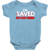 i'm saved but i keep sinning Baby Bodysuit
