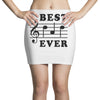 Best Dad Ever Funny Music Note Mini Skirts