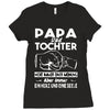 papa und tochter Ladies Fitted T-Shirt