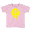 melting acid smiley face Toddler T-shirt