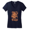 scary krampus Women's V-Neck T-Shirt