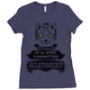 I Am Cat Actually In A Very Commited Relationship Ladies Fitted T-Shirt