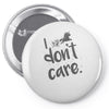 i don't care Pin-back button