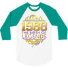 legends are born in 1988 hoodie 5 3/4 Sleeve Shirt