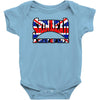 skinhead union jack, ideal birthday gift or present Baby Bodysuit