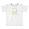 i'd rather be hunting deer antlers ammo hunt gear merica cool Toddler T-shirt