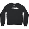evolution of man, lada niva Crewneck Sweatshirt