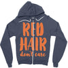 red hair dont care Zipper Hoodie