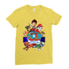 paw patrol birthday boy dad Ladies Fitted T-Shirt