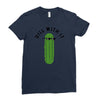 dill with it black logo Ladies Fitted T-Shirt