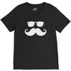 hipster glasses and moustache V-Neck Tee