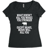 bears kill you Women's Triblend Scoop T-shirt