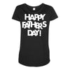 happy father&rsquo;s day 2 Maternity Scoop Neck T-shirt