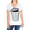 garbage ghost Ladies Curvy T-Shirt