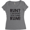 run rum Women's Triblend Scoop T-shirt