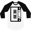 retro cassette 3/4 Sleeve Shirt