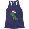 christmas dinosaur Racerback Tank