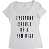 everyone should be feminist Women's Triblend Scoop T-shirt