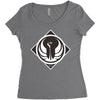 simple art logo Women's Triblend Scoop T-shirt