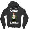 omg santa will ferrell Zipper Hoodie