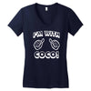 new i'm with coco Women's V-Neck T-Shirt