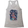 reading rocket ship Racerback Tank