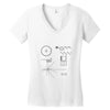 carl sagan's voyager golden record Women's V-Neck T-Shirt