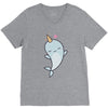cute kawaii narwhals are cute V-Neck Tee