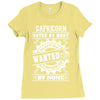 Capricorn Hated By Many Wanted By Plenty Ladies Fitted T-Shirt