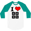 i love code 3/4 Sleeve Shirt
