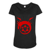 homunculus logo Maternity Scoop Neck T-shirt