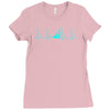 sailing heart beat Ladies Fitted T-Shirt