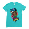 up all night cat Ladies Fitted T-Shirt