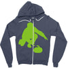 curling Zipper Hoodie