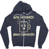 over caffeinated (3) Zipper Hoodie