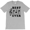 Best Dad Ever Funny Music Note T-Shirt
