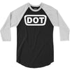 2x dot sticker vinyl decal d.o 3/4 Sleeve Shirt