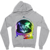 astronaut space cat Zipper Hoodie