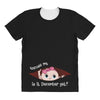 December Peeking Out Baby Girl All Over Women's T-shirt