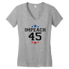 Impeach 45 Women's V-Neck T-Shirt
